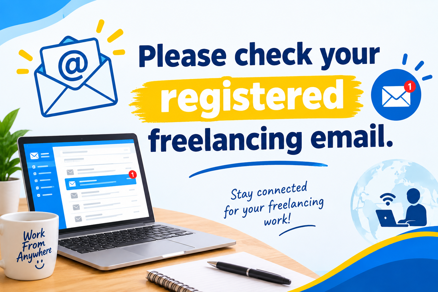 CHECK YOUR FREELANCING  OUR  EMAIL 