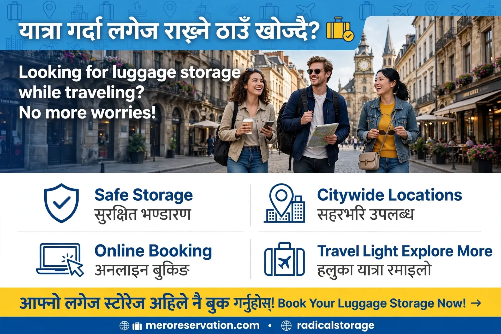 LOOKING FOR LUGGUAGE STORAGE 