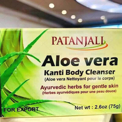 PATANJALI ALOEVERA BODY CLEANSER – Soap with aloe vera 75 g