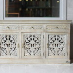 GRAY WOODEN CHEST