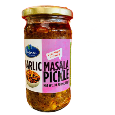 JIVAA GARLIC MASALA PICKLE - garlic pickles with spices 300GM