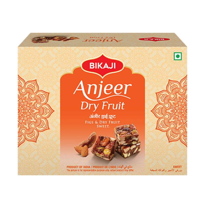 BIKAJI ANJEER DRY FRUIT 250GM- "traditional Indian dessert, figs with dried fruit"