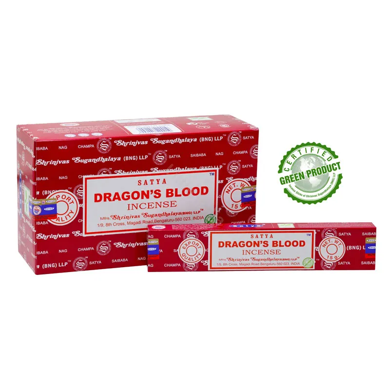 Natural Dragon's Blood Incense Sticks 15g Satya