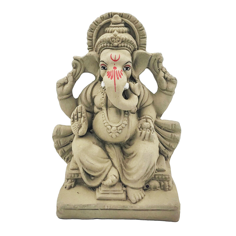 Ganesh figurine on the throne 15,5cm