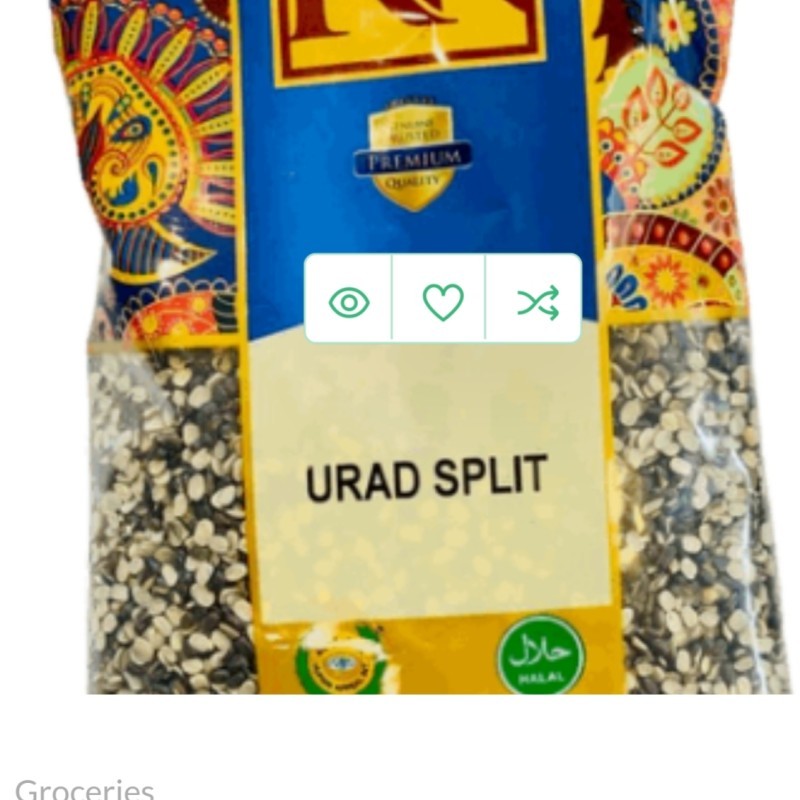 URAD SPLIT (KALO DAAL) 1KG.