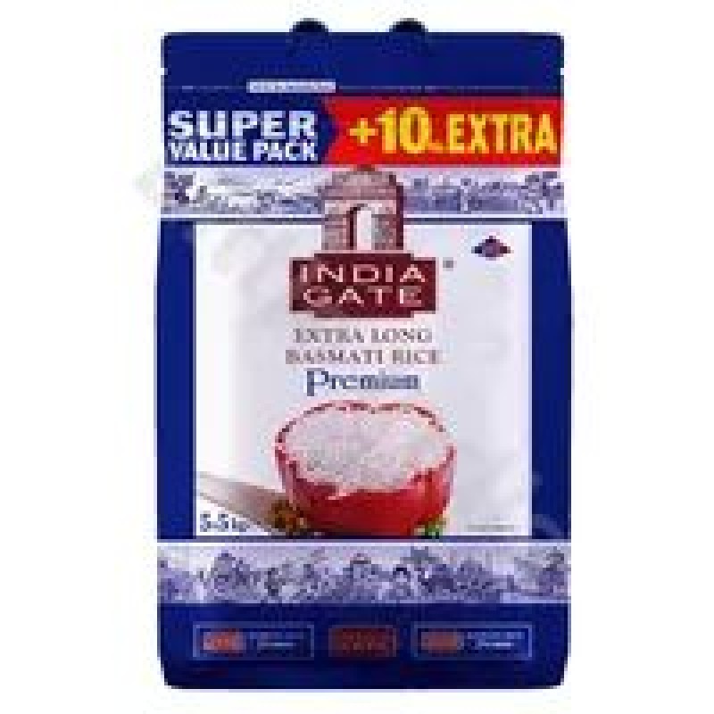 INDIA GATE PREMIUM BASMATI RICE 🍚 5.5KG