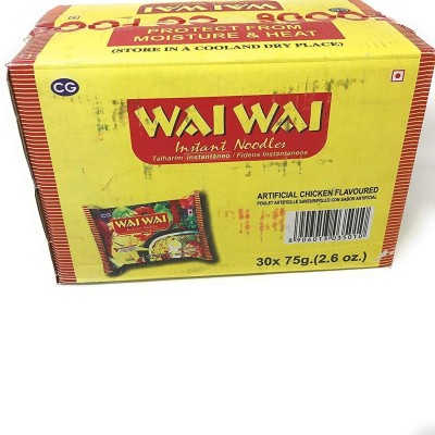 WAI WAI CHICKEN 🍗 INSTANT NOODLES 🍜 CARTOON (30PKT.)