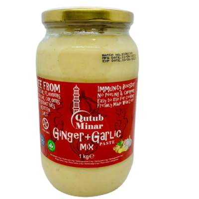 QUTUB MINAR GINGER GARLIC PASTE- ginger and garlic paste 1 kg