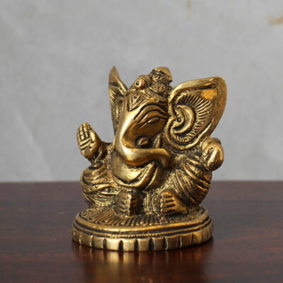 GANESH BRASS FIGURINE
