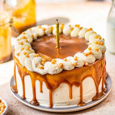 BUTTER SCOTCH CAKE EGGLESS (  2 POUND)