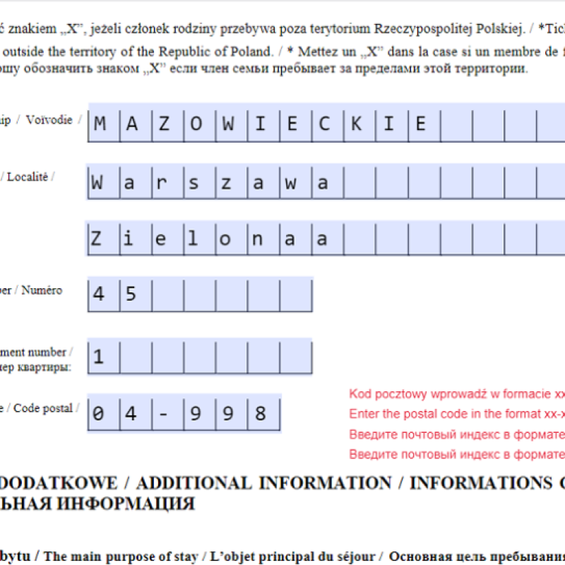 Immigration Form fill up services