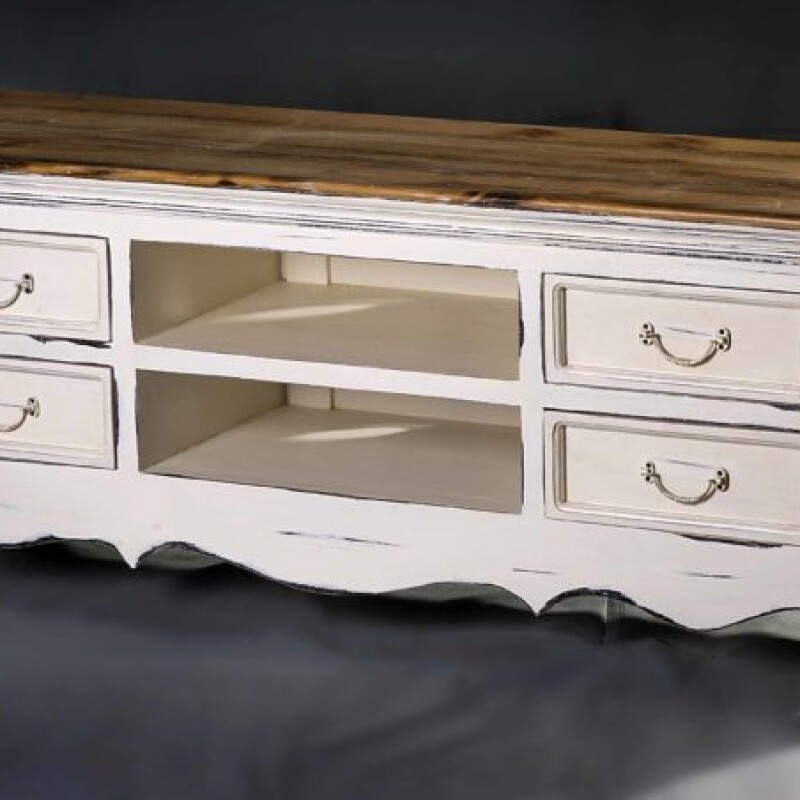 FRENCH TV CHEST MADE OF MANGO TREE
