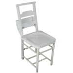 METAL CHAIR WITH A NEWSPAPER