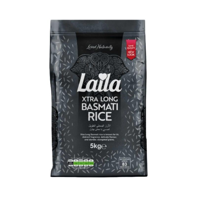 Laila Xtra Long Basmati Rice – 5kg
