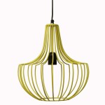 YELLOW LAMP MADE OF METAL