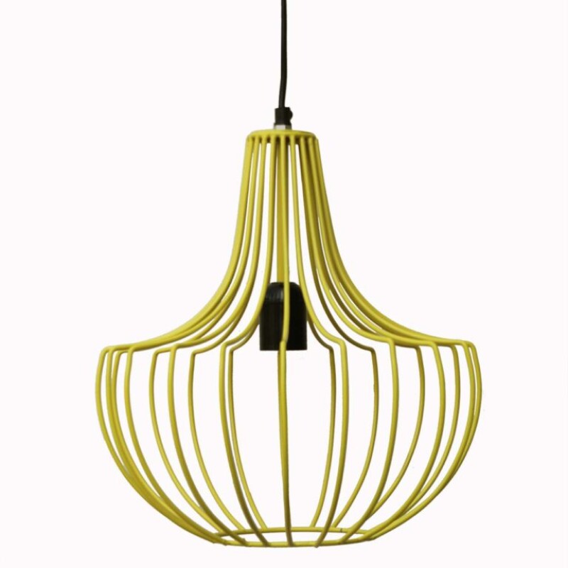 YELLOW LAMP MADE OF METAL