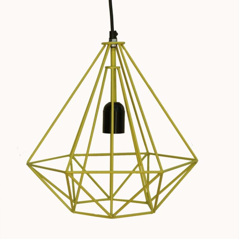 YELLOW METAL LAMP