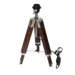 METAL WOOD FLOOR LAMP