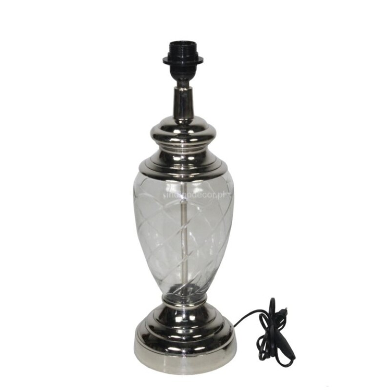 METAL GLASS FLOOR LAMP