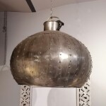 SILVER METAL CEILING LAMP