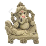Ganesh figurine on a bed, 20 cm