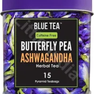 Butterfly Pea Ashwagandha Herbal Tea Blue Tea 15 Pyramid Teabags