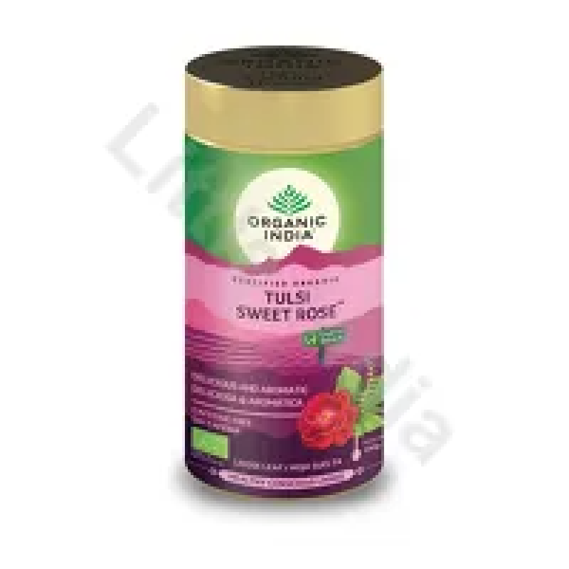 Tulsi Sweet Rose 100g (loose leaf tea) Organic India