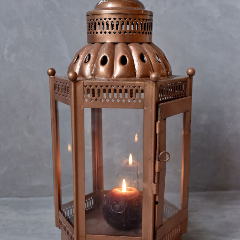INDIAN GOLD METAL LANTERN