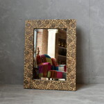 INDIAN WOODEN MIRROR