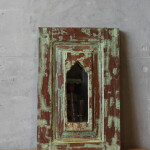 WOODEN HANGING MIRROR