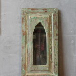 WOODEN HANGING MIRROR