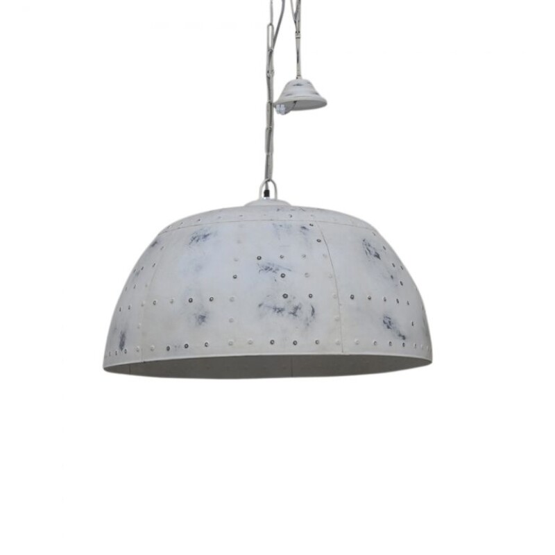 LOFT CEILING LAMP MADE OF WHITE METAL