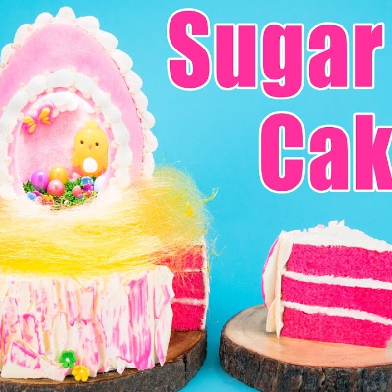 CAKE WITH SUGAR PASTE WITH EGGS ( 2  POUND)