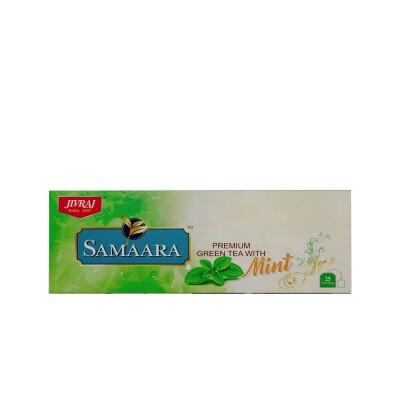 JIVARAJ SAMAARA MINT GREEN TEA BAG - green tea mint 50g