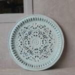INDIAN WOODEN CARVED DECORATIVE PANEL