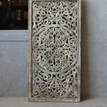 CARVED WOODEN DECORATIVE PANEL