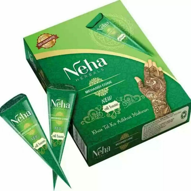 NEHA HERBAL MEHANDI CONES- henna for dyeing/tattooing 12