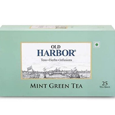 OLD HARBOR MINT GREEN TEA 25BAGS