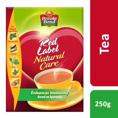 BROOK BOND TEA RED LABEL NATURE CARE - "Black tea with herbs 250g"