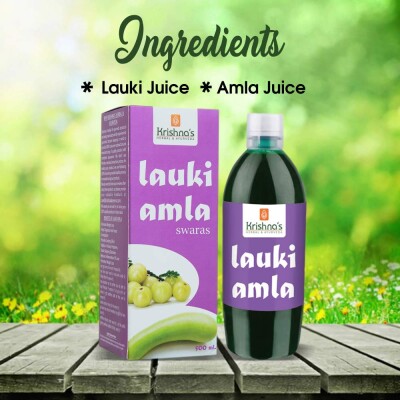 KRISHNA'S LAUKI AMLA – long melon and amla fruit juice 500 ml