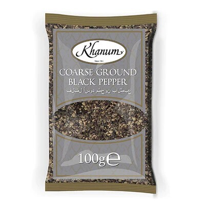 Khanum coarse black pepper – coarse-grained black pepper 100g