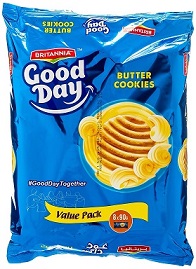 BRITANNIA GOOD DAY BUTTER COOKIES (family pack) - butter cookies 8 x 90 g