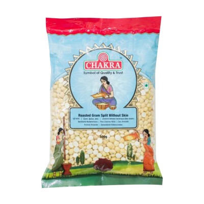 CHAKRA ROASTED GRAM - roasted broken chickpeas without skin 500g