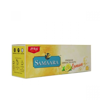 JIVARAJ LEMON GREEN TEA BAG - green tea with lemon 50g