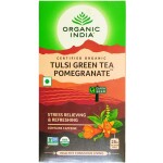 ORGANIC INDIA GREEN TEA POMEGERANTE 25 BAG/ ORGANIC INDIA Green tea with Tulsi with pomegerante 25 bags