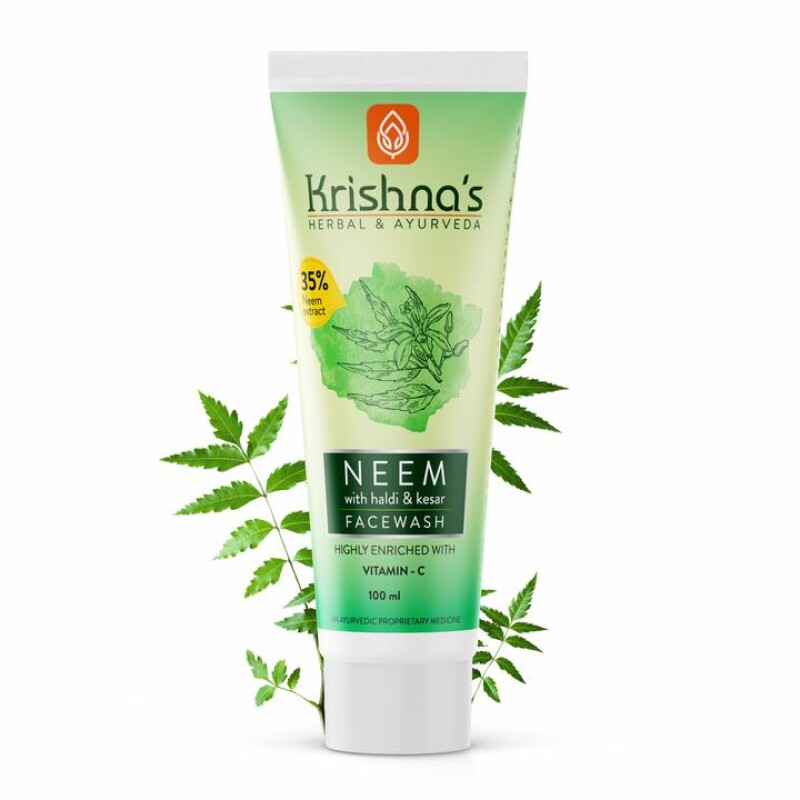 KRISHNA'S NEEM FACEWASH - face wash gel with Indian honey (Neem) 100 ml